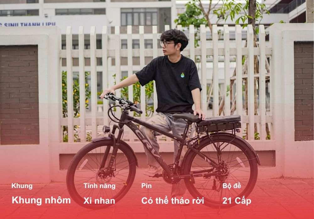 RapidX CRV – Xe đạp trợ lực điện 70 km