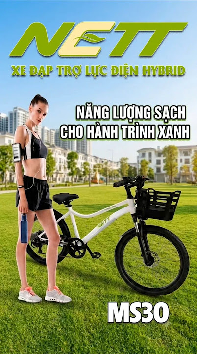 Xe đạp trợ lực điện NETT MS30 – Pin Lithium 36V 9A, đi 60km, 3 chế độ lái